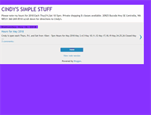 Tablet Screenshot of cindyssimplestuff.blogspot.com