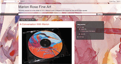 Desktop Screenshot of marionrosefineart.blogspot.com