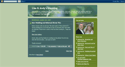 Desktop Screenshot of lisaandandywedding.blogspot.com