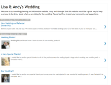 Tablet Screenshot of lisaandandywedding.blogspot.com