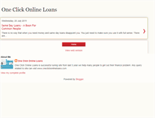 Tablet Screenshot of oneclickonlineloans.blogspot.com