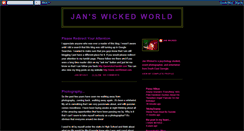 Desktop Screenshot of janwicked.blogspot.com