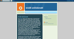 Desktop Screenshot of kredit-onlinekredit-1.blogspot.com