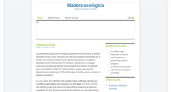 Desktop Screenshot of madera-ecologica.blogspot.com