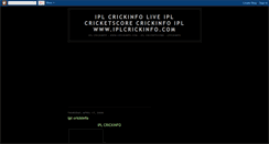 Desktop Screenshot of iplcrickinfo.blogspot.com