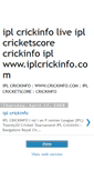 Mobile Screenshot of iplcrickinfo.blogspot.com