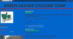 Desktop Screenshot of greenleavescyclingteam.blogspot.com