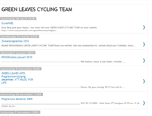 Tablet Screenshot of greenleavescyclingteam.blogspot.com