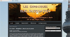 Desktop Screenshot of chronique-berliniquaise.blogspot.com