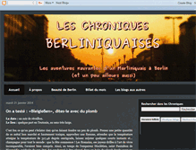 Tablet Screenshot of chronique-berliniquaise.blogspot.com