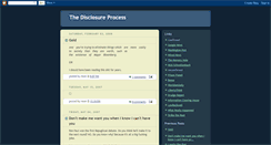 Desktop Screenshot of disclosureprocess.blogspot.com