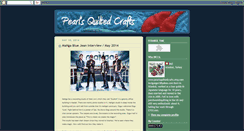 Desktop Screenshot of pearlsquiltedcrafts.blogspot.com