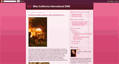 Desktop Screenshot of misscaliforniainternational2008.blogspot.com