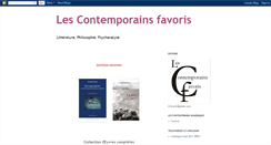 Desktop Screenshot of contemporains-favoris.blogspot.com
