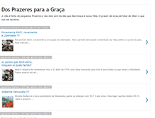 Tablet Screenshot of dosprazeresparaagraca.blogspot.com