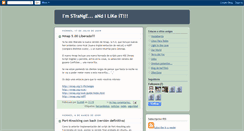 Desktop Screenshot of imstrangeandilikeit.blogspot.com