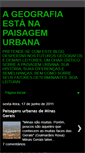 Mobile Screenshot of geografiapaisagemurbana.blogspot.com