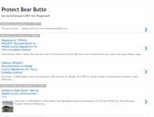Tablet Screenshot of bearbutte.blogspot.com