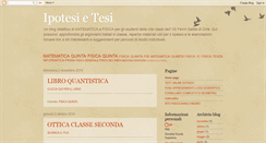 Desktop Screenshot of ipotesietesi.blogspot.com