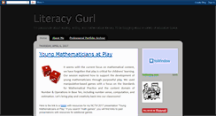 Desktop Screenshot of literacygurl.blogspot.com