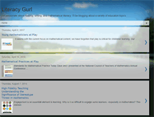 Tablet Screenshot of literacygurl.blogspot.com