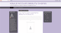 Desktop Screenshot of kaylanicolebeauty.blogspot.com