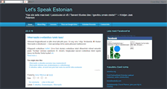 Desktop Screenshot of letsspeakestonian.blogspot.com