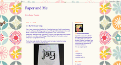 Desktop Screenshot of paperandme.blogspot.com