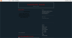 Desktop Screenshot of confettinoir.blogspot.com