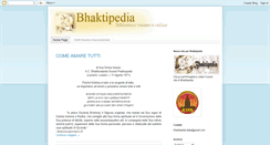 Desktop Screenshot of bhaktipedia-italiano.blogspot.com