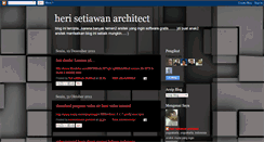 Desktop Screenshot of herisetiawanarchitect.blogspot.com