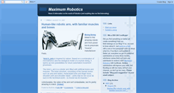 Desktop Screenshot of maximumrobotics.blogspot.com