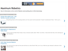 Tablet Screenshot of maximumrobotics.blogspot.com