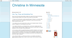 Desktop Screenshot of christinainminnesota.blogspot.com