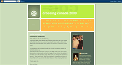 Desktop Screenshot of crossingcanada2009.blogspot.com