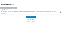Tablet Screenshot of paypalgames.blogspot.com