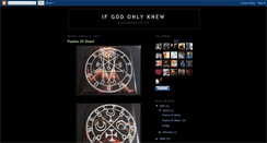 Desktop Screenshot of ifgodonlyknew.blogspot.com