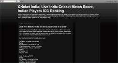 Desktop Screenshot of indian-crickets-news.blogspot.com