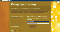 Desktop Screenshot of primebitsolutions.blogspot.com