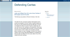 Desktop Screenshot of defendingcaritas.blogspot.com