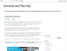 Tablet Screenshot of carraroeandthecity.blogspot.com