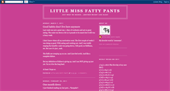 Desktop Screenshot of littlemissfattypants.blogspot.com