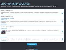 Tablet Screenshot of bioeticajovenes.blogspot.com