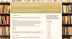 Desktop Screenshot of filosofiacontemporaneaunlp.blogspot.com