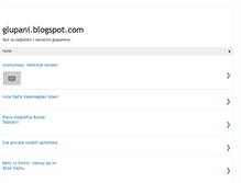 Tablet Screenshot of glupani.blogspot.com