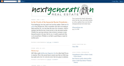 Desktop Screenshot of nextgenerationre.blogspot.com