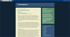 Desktop Screenshot of kennisnetwerk.blogspot.com