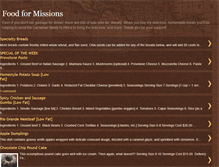 Tablet Screenshot of foodformissions.blogspot.com