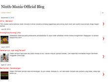 Tablet Screenshot of ninthmania.blogspot.com