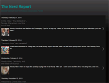 Tablet Screenshot of nerdlinger-thenerdreport.blogspot.com